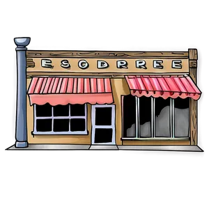 Hand Drawn Store Sketch PNG Btf PNG