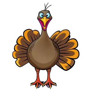 Hand Drawn Turkey Cartoon Png Uhw56 PNG Image