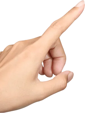 Hand Gesture Pointing Index Finger PNG Image