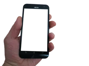 Hand Holding A S U S Smartphone PNG Image