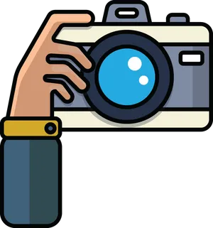 Hand Holding Camera Icon PNG Image