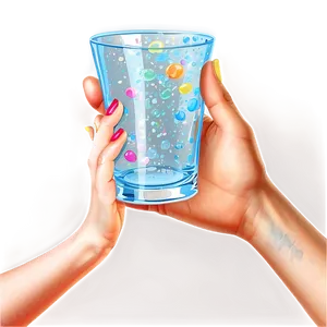 Hand Holding Glass Cup Png Pjf PNG Image