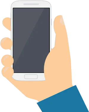 Hand Holding Mobile Phone Clipart PNG Image