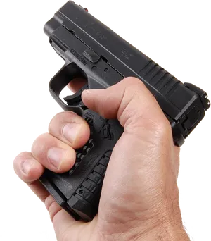 Hand Holding Pistol PNG Image