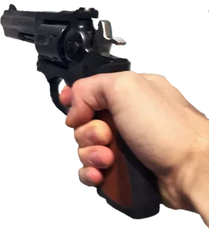 Hand Holding Pistol PNG Image