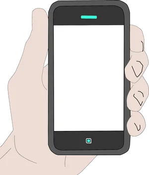 Hand Holding Smartphone Clipart PNG Image