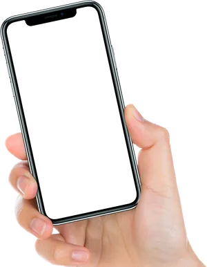 Hand Holdingi Phone Mockup Transparent Background PNG Image