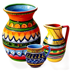 Hand-painted Pottery Png Odo PNG Image