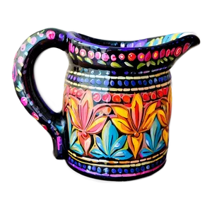 Hand Painted Water Jug Png Cpl41 PNG Image