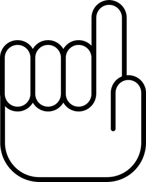 Hand Pointer Cursor Icon PNG Image