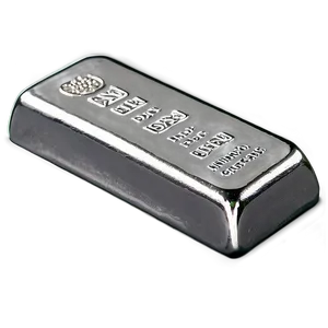 Hand Poured Silver Bar Png 06282024 PNG Image