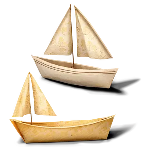 Handcrafted Paper Boat Collection Png 06282024 PNG Image