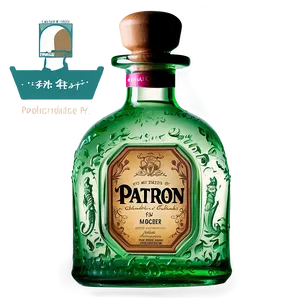 Handcrafted Patron Bottle Png Sdn45 PNG Image