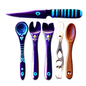 Handcrafted Utensils Design Png Qdr PNG Image