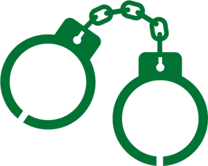 Handcuffs Icon Silhouette PNG Image