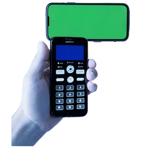 Handheld Phone Green Screen Png 06282024 PNG Image