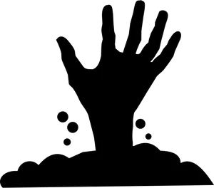 Handin Soil Silhouette PNG Image