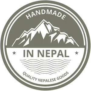 Handmade_in_ Nepal_ Quality_ Goods_ Logo PNG Image