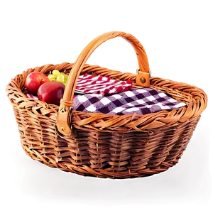 Handmade Picnic Basket Png Lff PNG Image