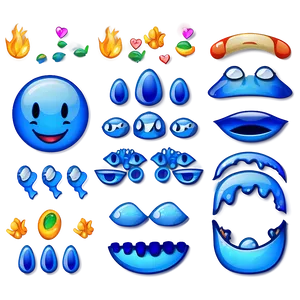 Handpicked Blue Emoji Png Selection Vet PNG Image