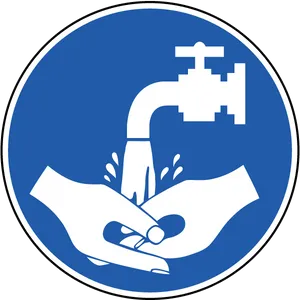 Handwashing Instruction Sign PNG Image