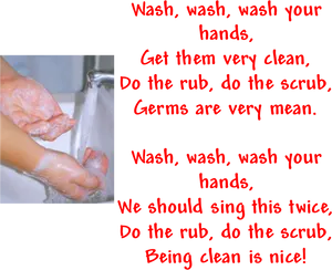 Handwashing Song Reminder PNG Image