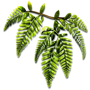 Hanging Fern Leaf Decoration Png Wgj57 PNG Image