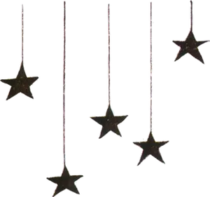 Hanging Stars Decoration.png PNG Image