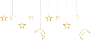 Hanging Starsand Moons Clipart PNG Image