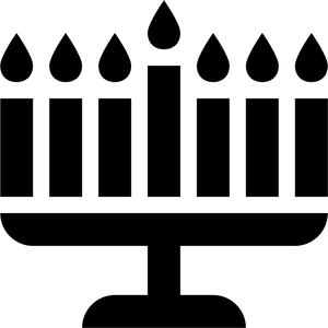Hanukkah Menorah Graphic PNG