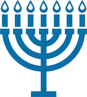 Hanukkah Menorah Graphic PNG Image