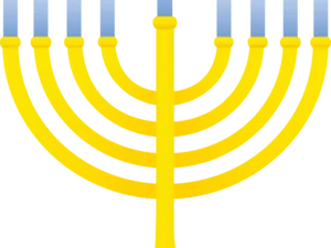 Hanukkah Menorah Illustration PNG Image