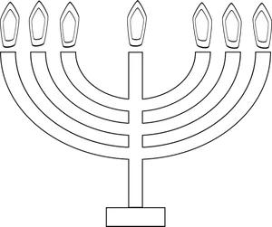 Hanukkah Menorah Illustration PNG