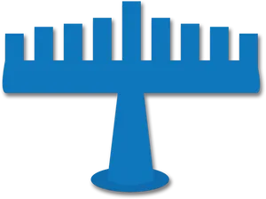 Hanukkah Menorah Vector Illustration PNG Image