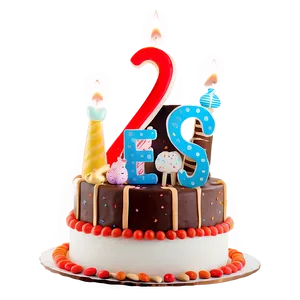 Happy 2nd Birthday Cake Png 06262024 PNG Image