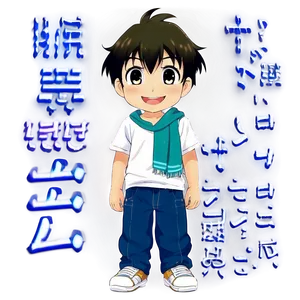 Happy Anime Boy Png 05212024 PNG Image