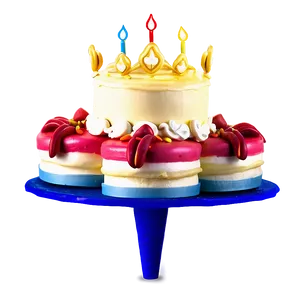 Happy Birthday Cake Topper B PNG Image