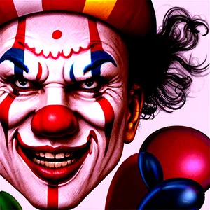 Happy Clown Face Artwork Png 06272024 PNG Image