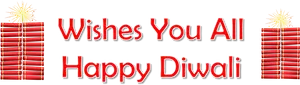 Happy Diwali Firecracker Greeting Banner PNG Image