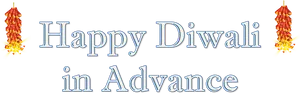 Happy Diwaliin Advance Banner PNG Image