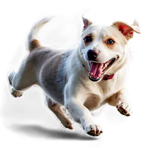 Happy Dog Running Png Etf PNG Image