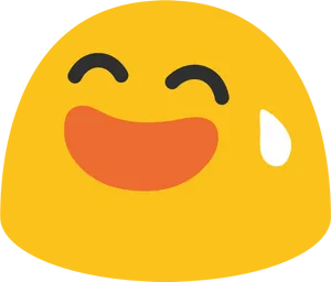 Happy Face Emojiwith Tear Drop.jpg PNG Image