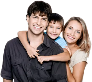 Happy Family Portrait Smiling PNG Image