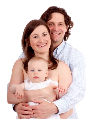 Happy Family Portrait PNG Image