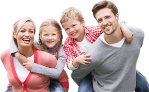 Happy Family Smiling Together PNG Image