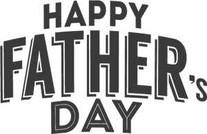 Happy Fathers Day Text PNG Image