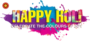 Happy Holi Celebration Banner PNG Image