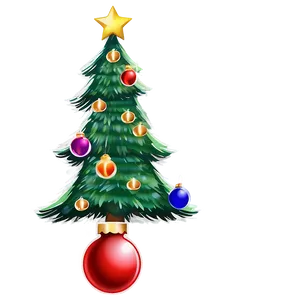 Happy Holidays Cartoon Tree Png 75 PNG Image