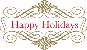 Happy Holidays Greeting Card Design PNG Image