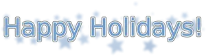 Happy Holidays Snowflake Text PNG Image